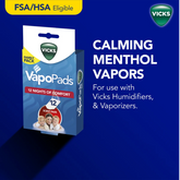 Vicks Vapo Pads Soothing Menthol, Sinus or Allergy Relief, 12 Pack